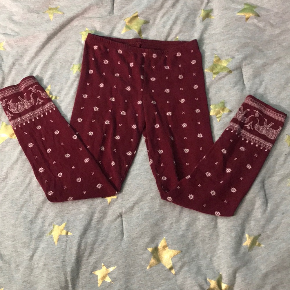 Girls old navy elephant and flower pants